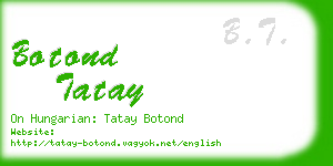 botond tatay business card